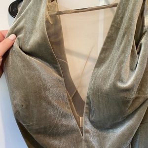 size 18 Jenny Yoo Logan Dress sage / velvet